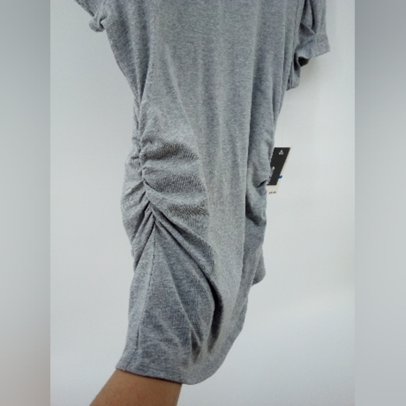 NWT Kenneth Cole Reaction Gray Mock Neck Cinched Sides XL - Picture 5 of 7